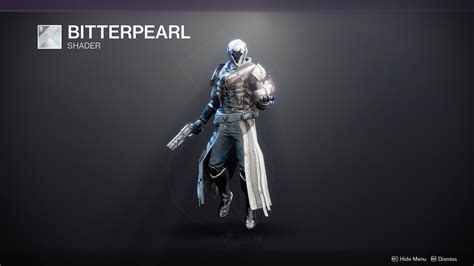 Bitterpearl shader - 25 thg 5, 2021 ... ... Bitterpearl shader. Destiny 1 fans will note that it looks a whole lot like fan-favorite shader Chatterwhite from that game. Encounter 5 ...